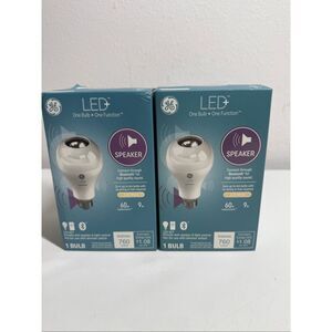 GE LED Speaker LED Light Bulb Replacement Bluetooth A21 Soft White Set of 2